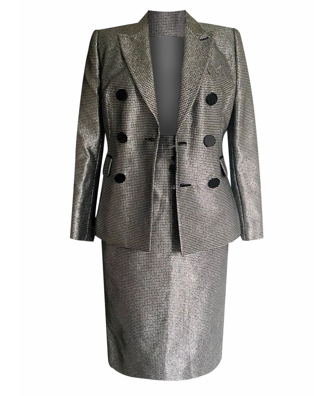 DSQUARED2 Серебрянный полиэстеровый костюм с юбками, фото 8