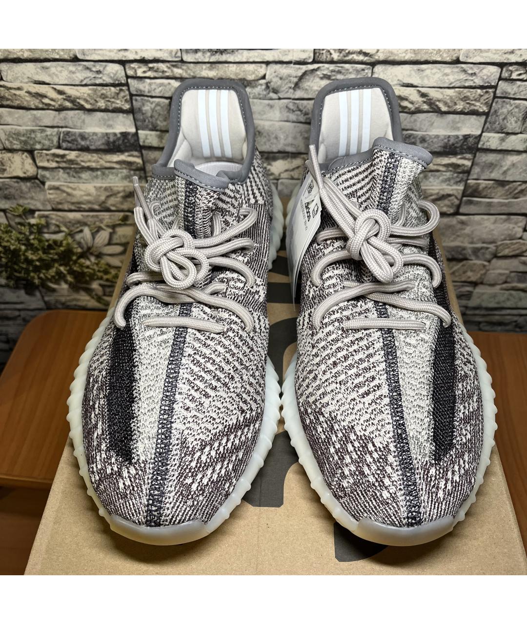 ADIDAS YEEZY Серые текстильные кроссовки, фото 5