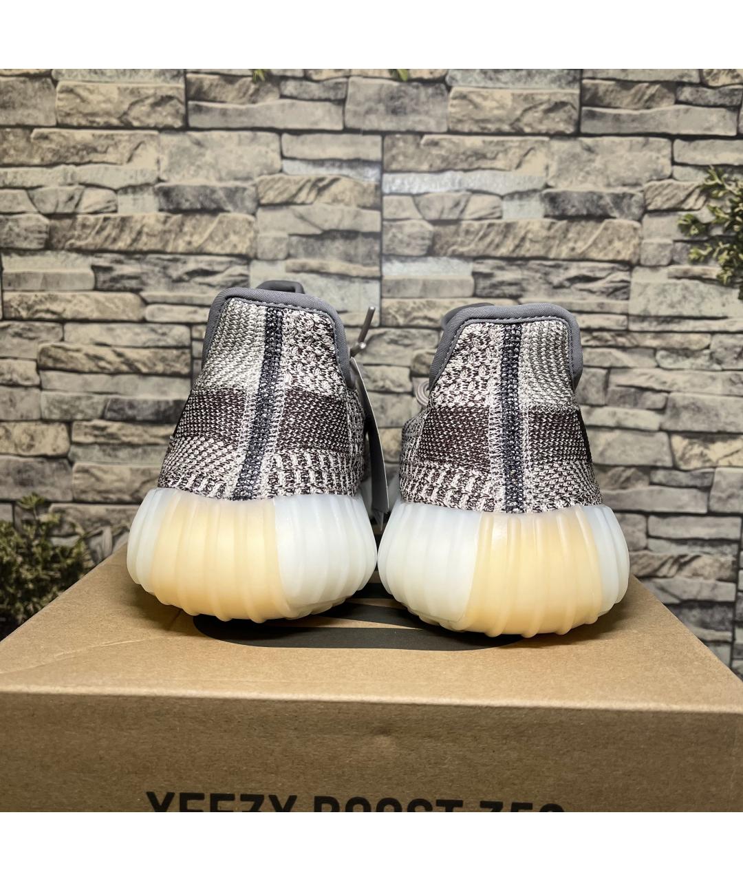ADIDAS YEEZY Серые текстильные кроссовки, фото 8