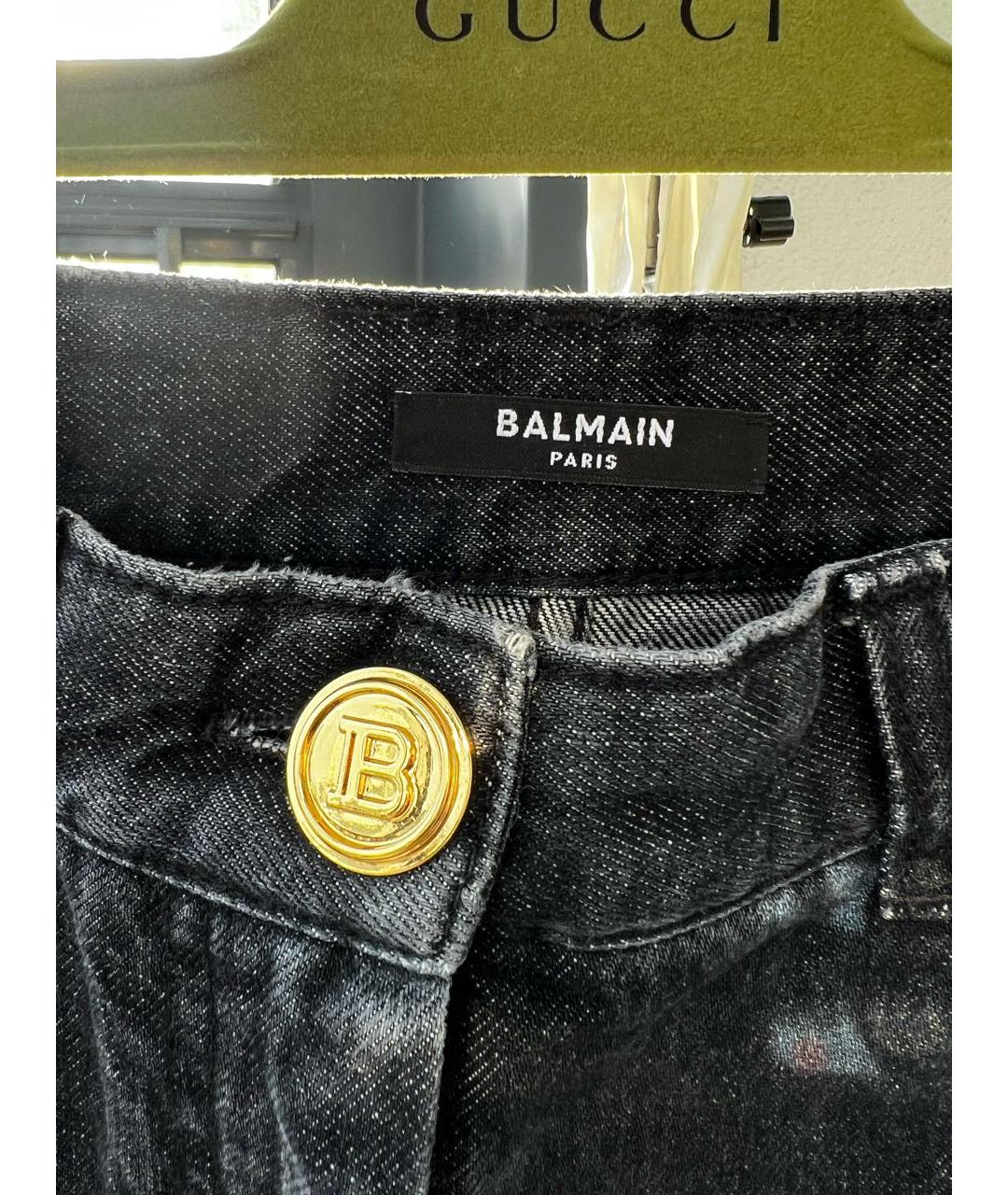 BALMAIN Черные джинсы клеш, фото 6