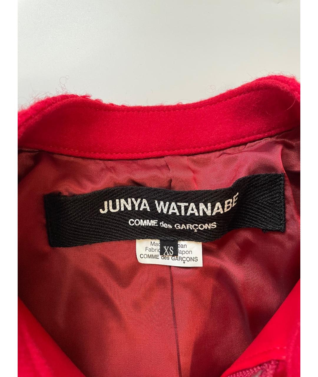 JUNYA WATANABE COMME DES GARÇONS Красная шерстяная куртка, фото 3