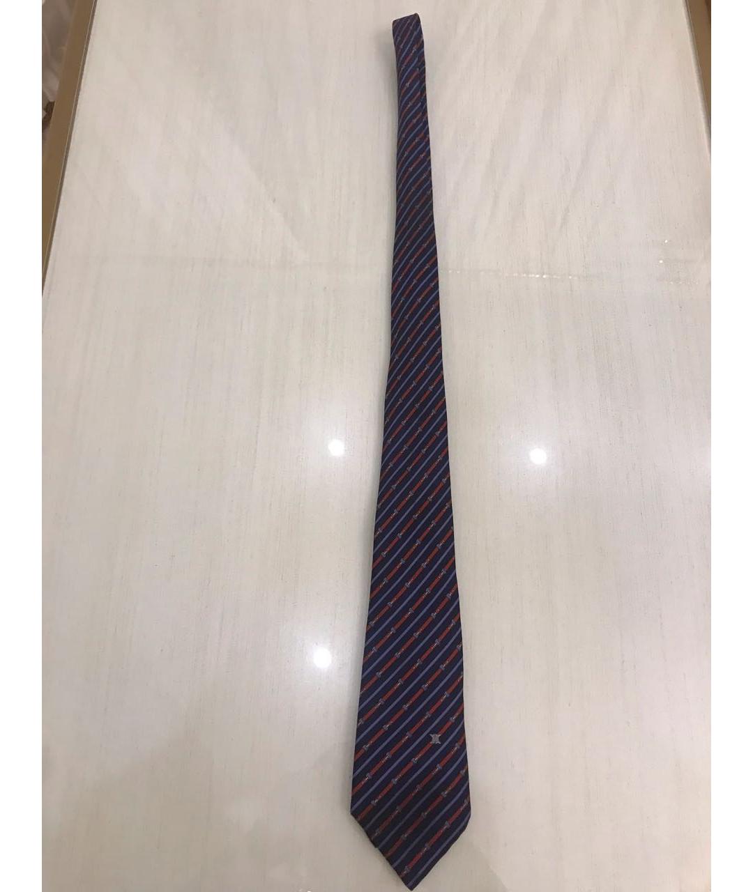 CELINE PRE-OWNED Темно-синий шелковый галстук, фото 6