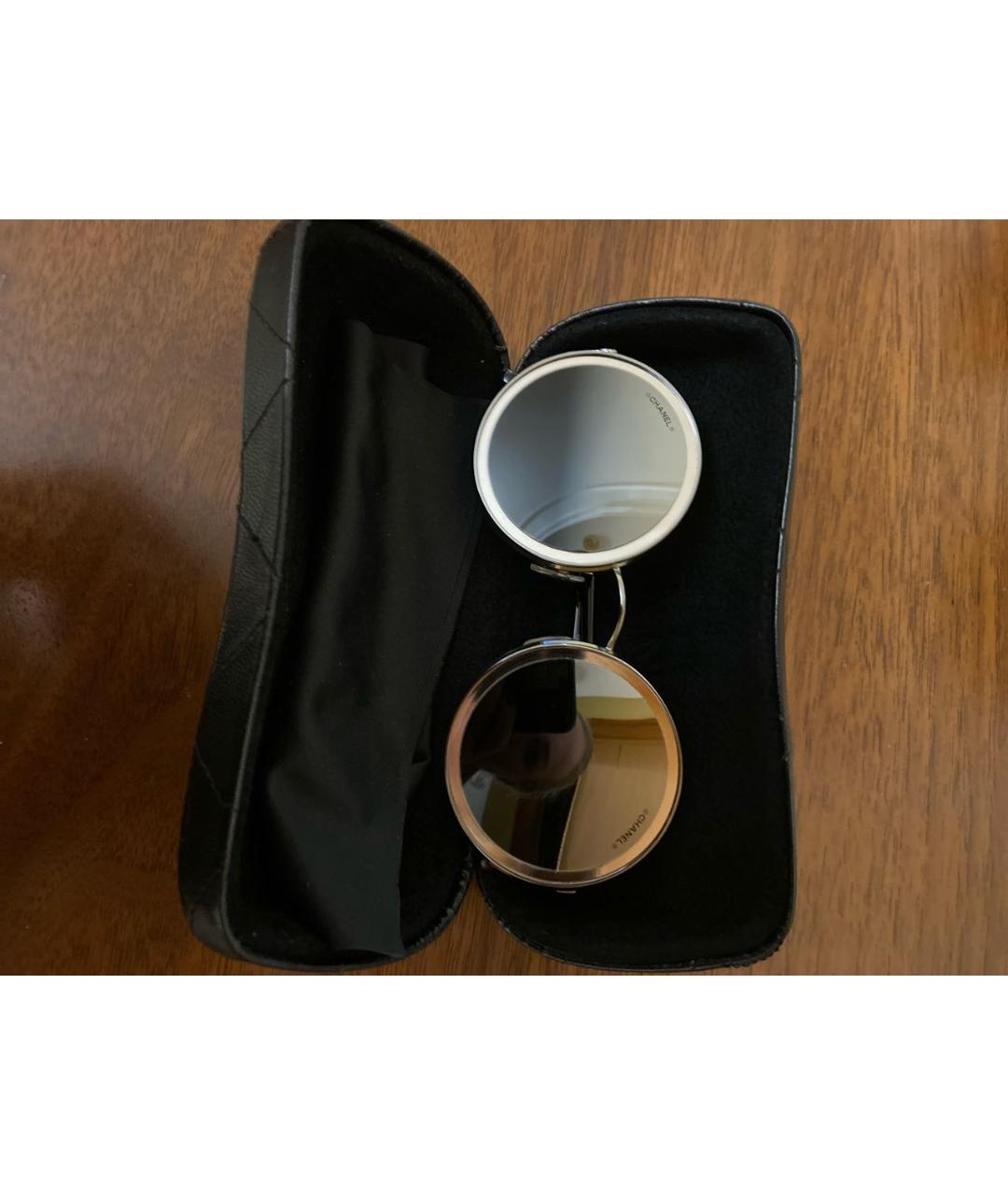 CHANEL PRE-OWNED Серебряные металлические солнцезащитные очки, фото 8