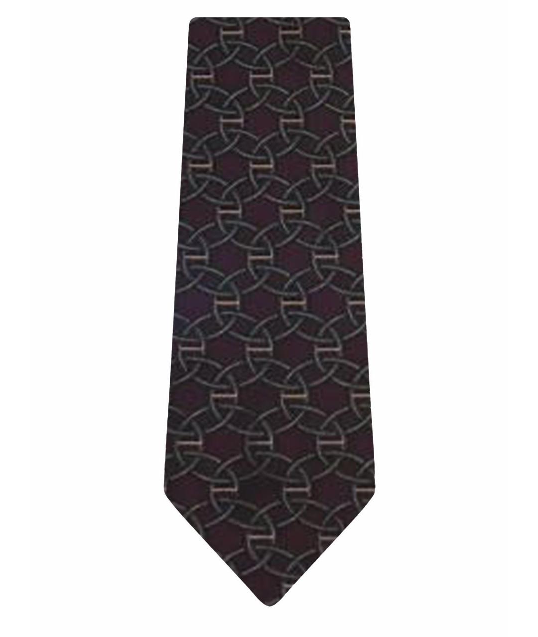 SAINT LAURENT Фиолетовый шелковый галстук, фото 1