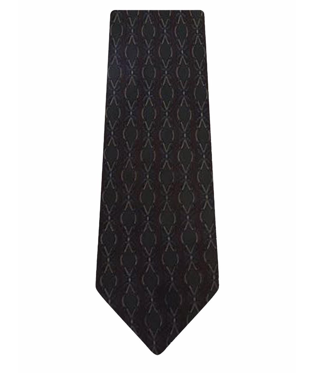 SAINT LAURENT Зеленый шелковый галстук, фото 1