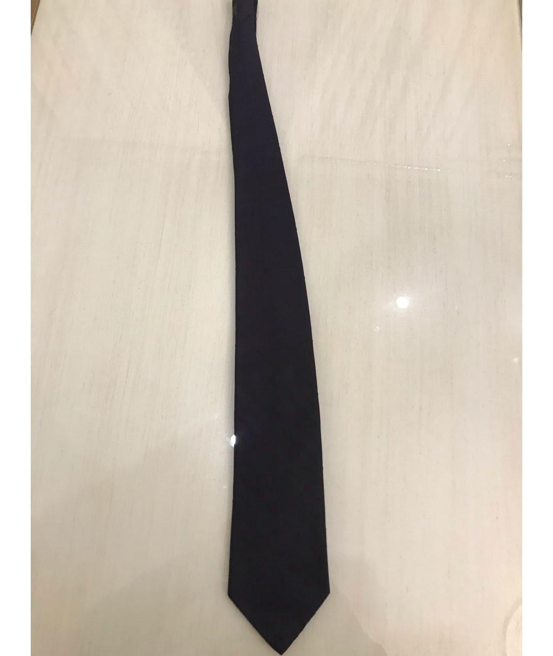 LOUIS FERAUD Темно-синий шелковый галстук, фото 4