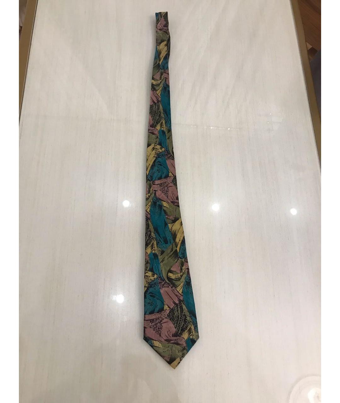 PIERRE CARDIN Зеленый шелковый галстук, фото 5