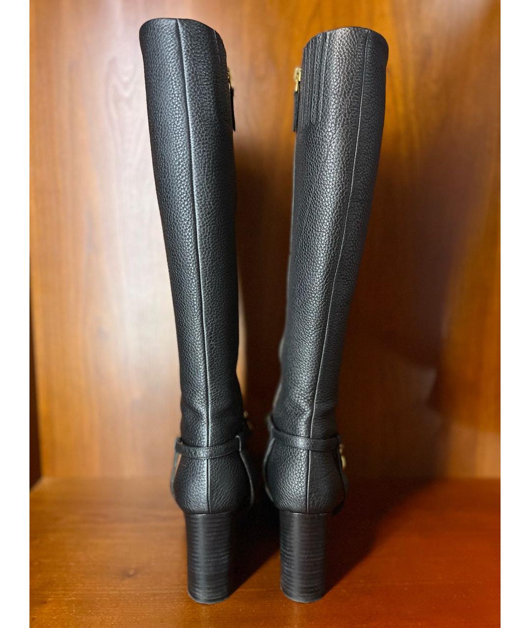 BALLY Черные кожаные сапоги, фото 4