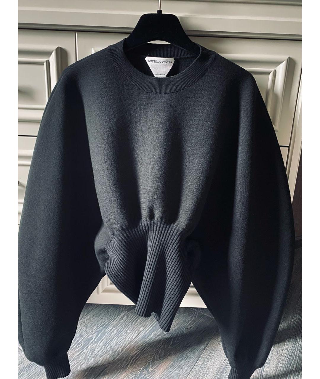 BOTTEGA VENETA Черный шерстяной джемпер / свитер, фото 3