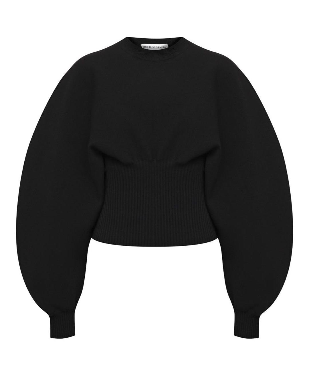 BOTTEGA VENETA Черный шерстяной джемпер / свитер, фото 1