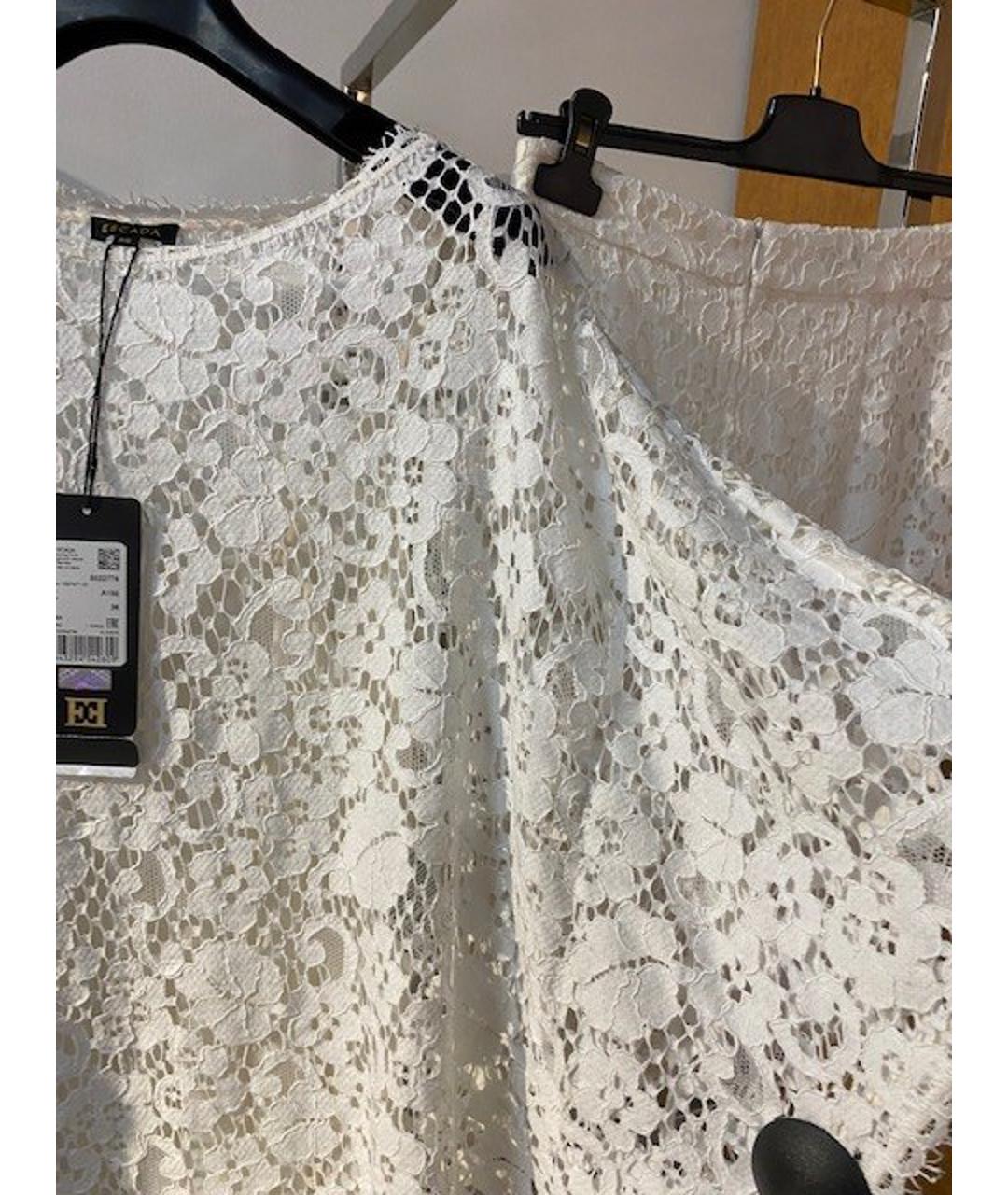 ESCADA Белый шелковый костюм с юбками, фото 4
