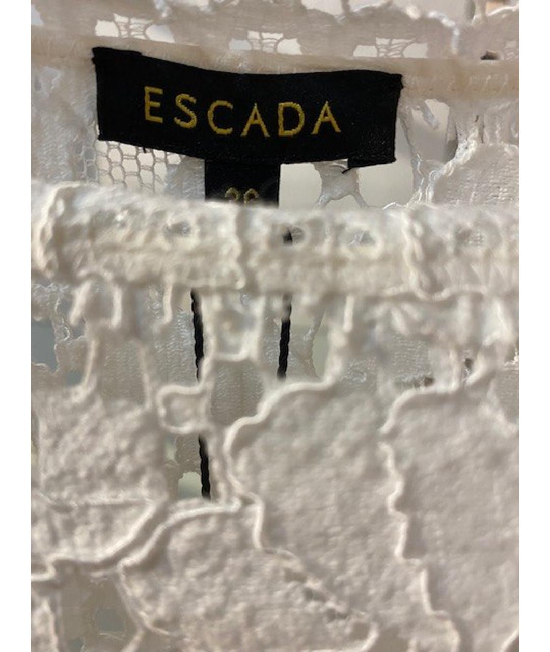 ESCADA Белый шелковый костюм с юбками, фото 6