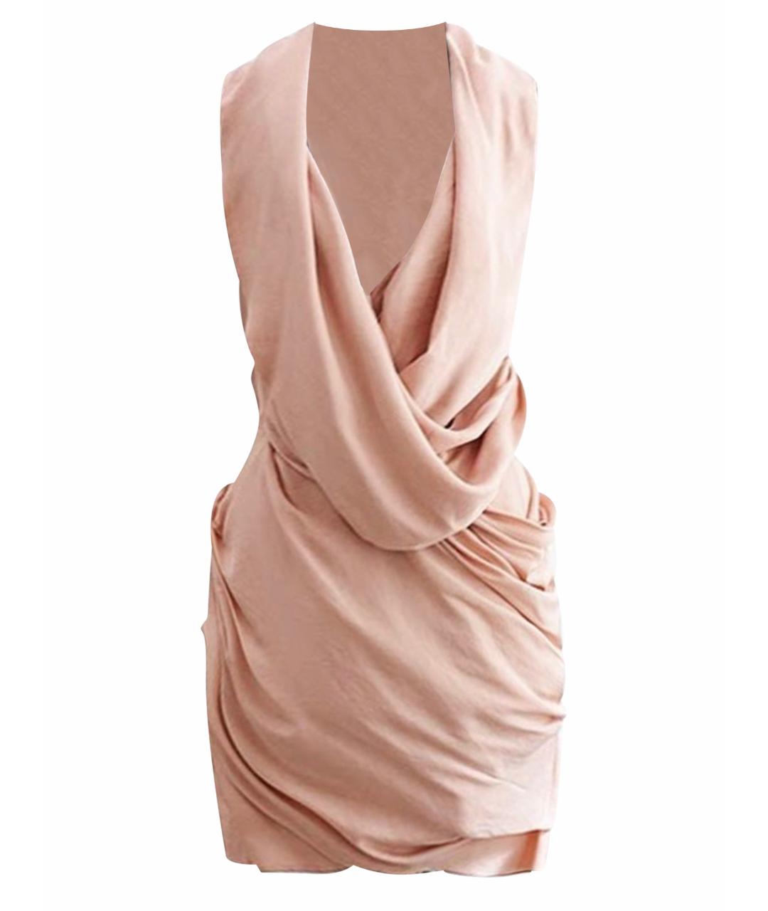CAMILLA AND MARC Розовое вискозное коктейльное платье, фото 1