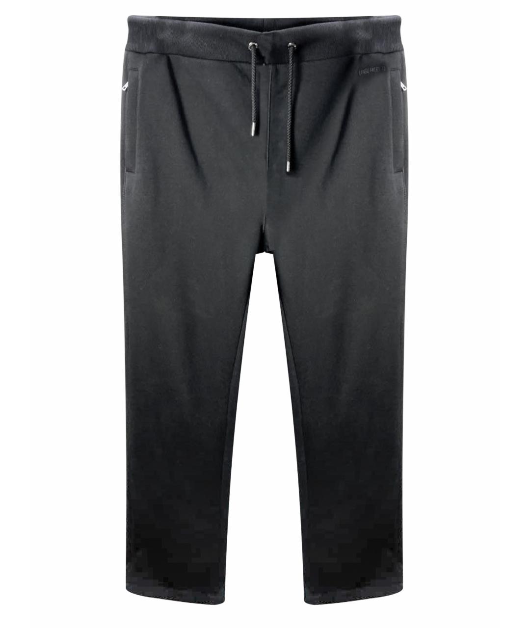 KARL LAGERFELD Черные хлопковые повседневные брюки, фото 1