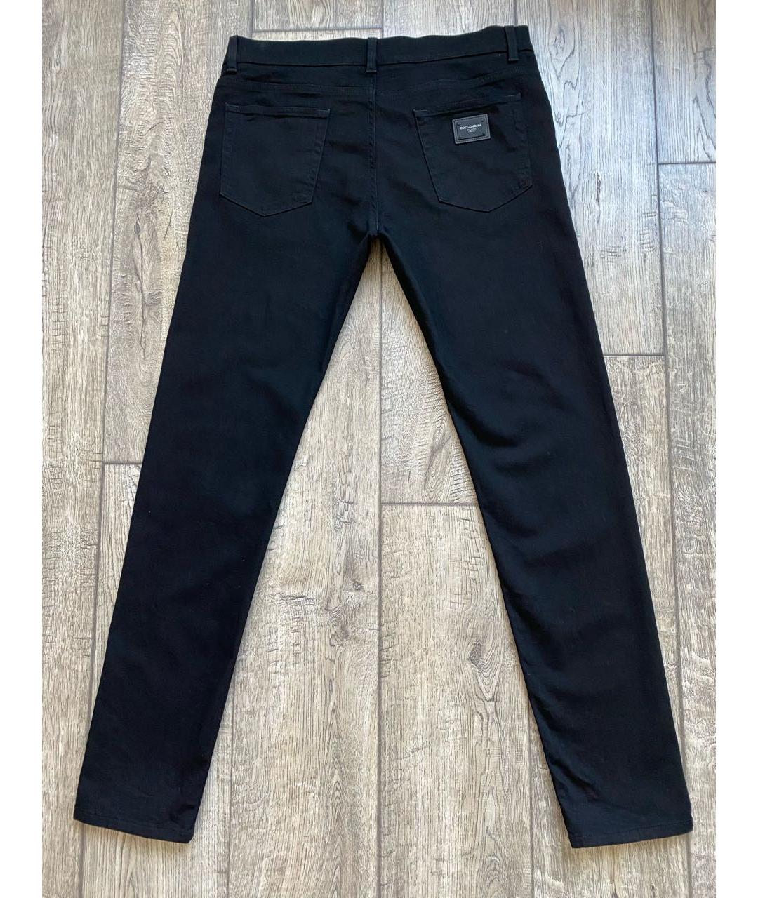 DOLCE&GABBANA Черные хлопко-эластановые джинсы, фото 2