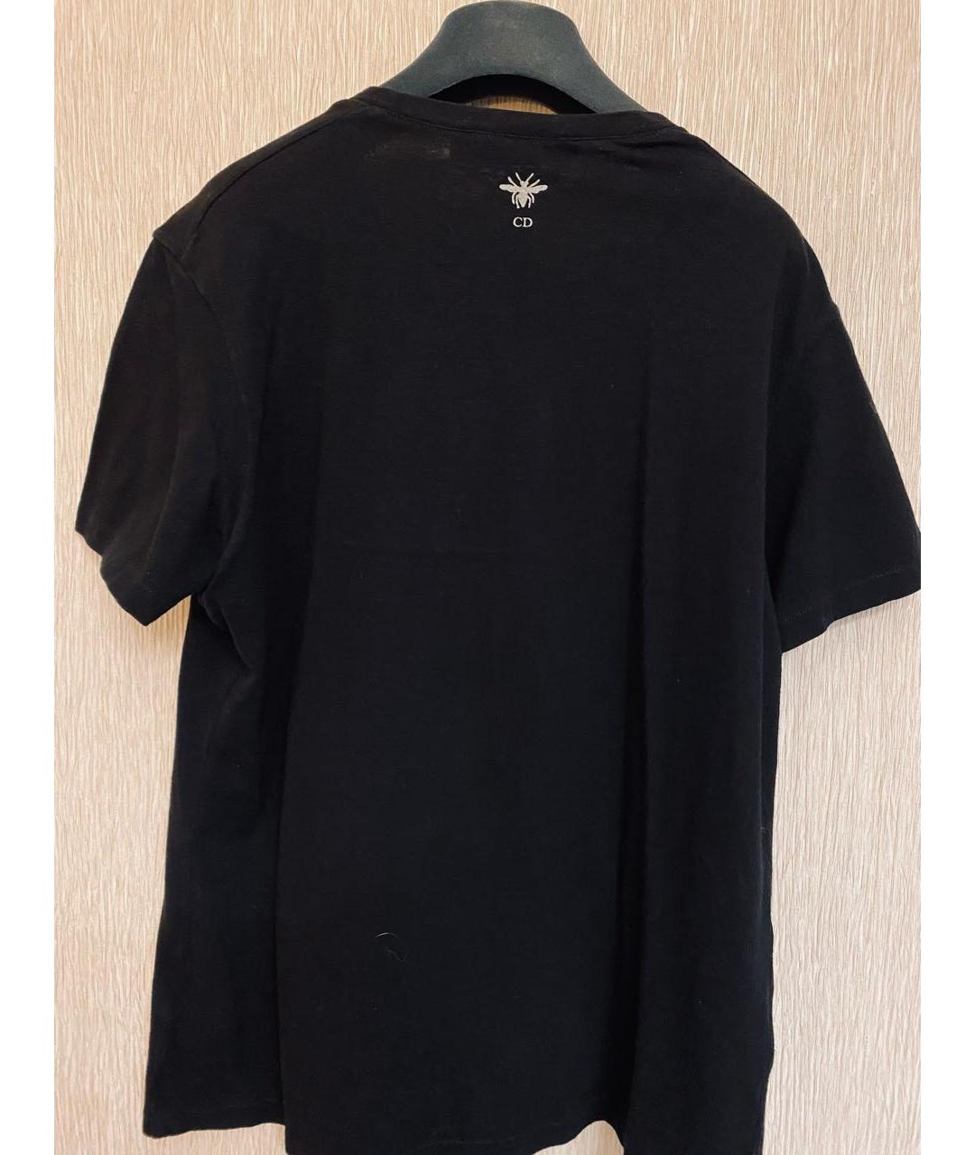 CHRISTIAN DIOR PRE-OWNED Черная хлопковая футболка, фото 2