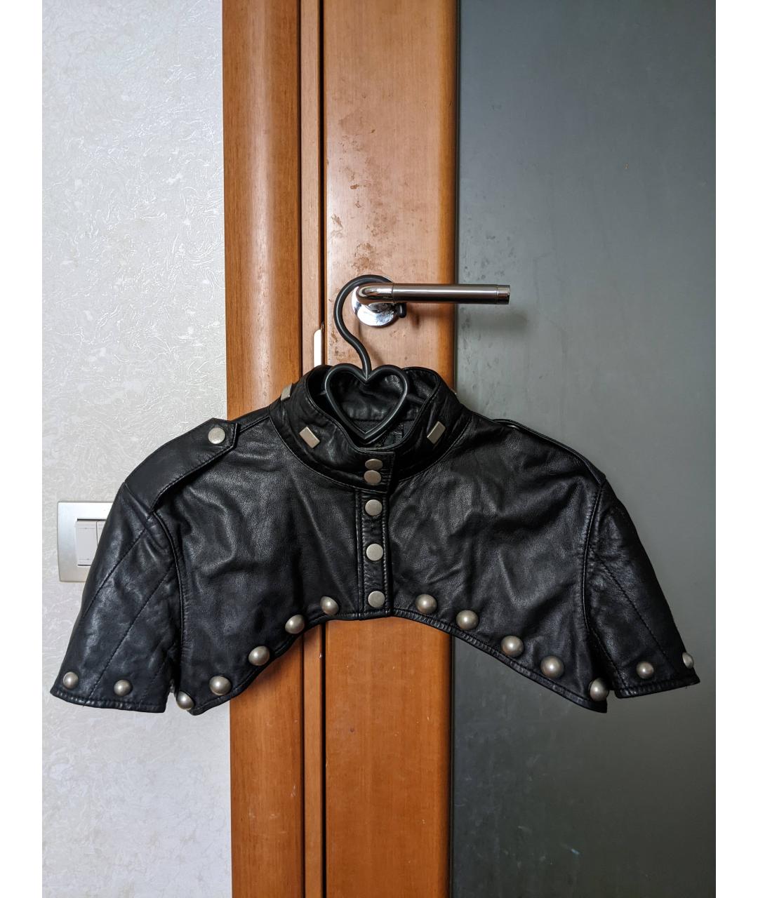ALEXANDER MCQUEEN Черный кожаный жакет/пиджак, фото 6