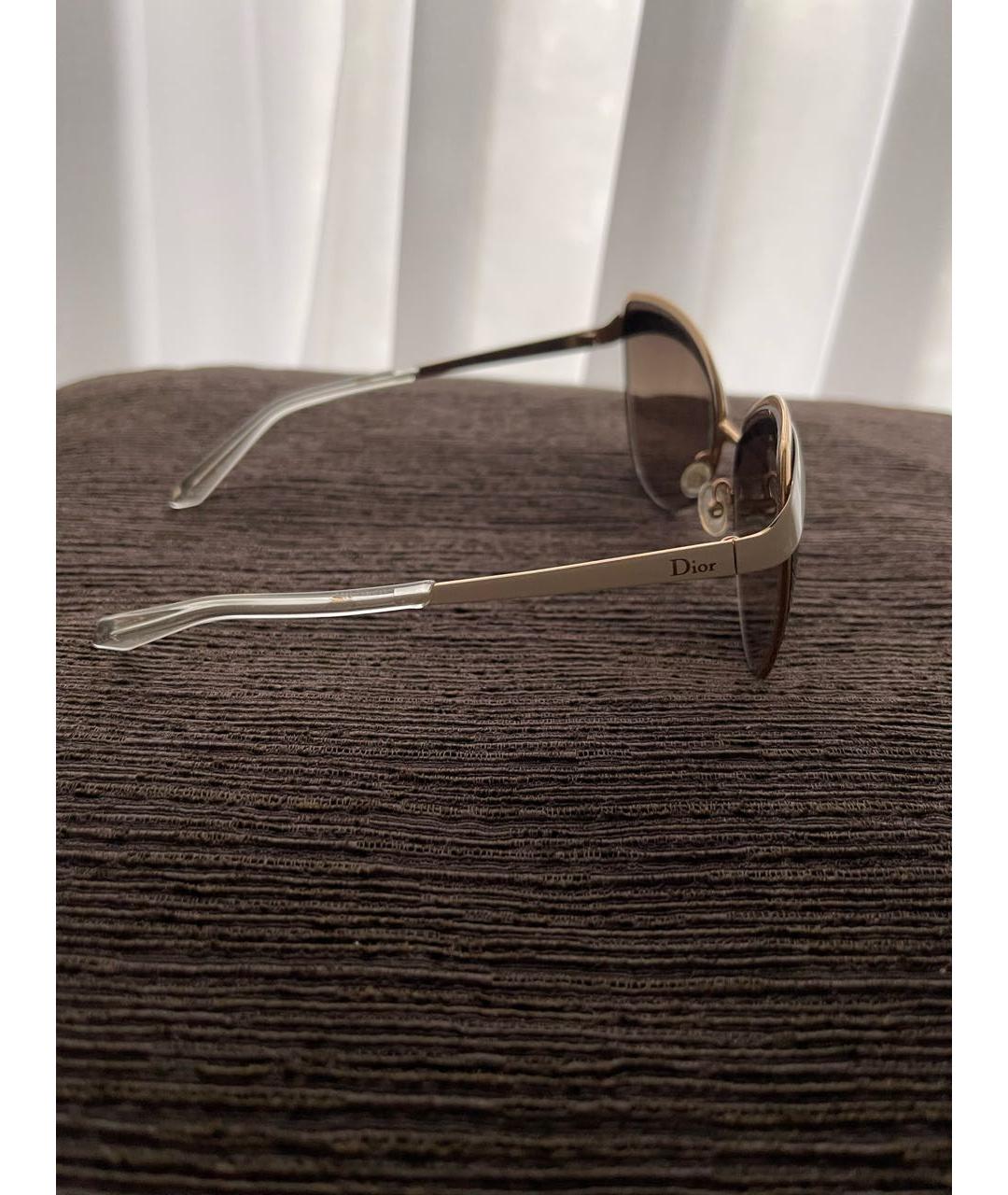 CHRISTIAN DIOR PRE-OWNED Белые солнцезащитные очки, фото 3