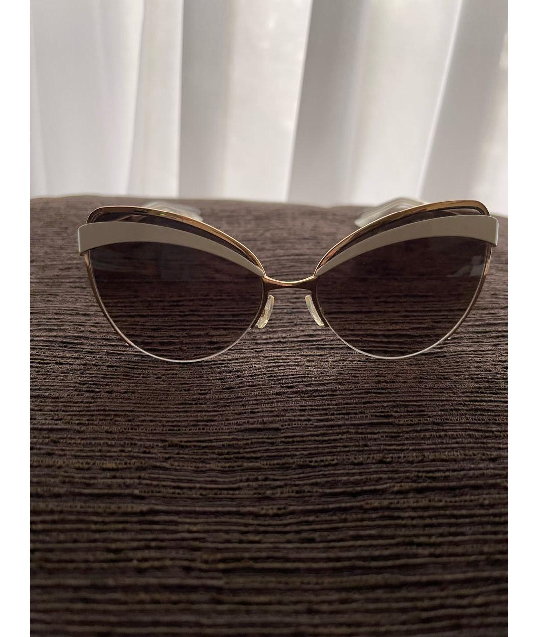 CHRISTIAN DIOR PRE-OWNED Белые солнцезащитные очки, фото 2