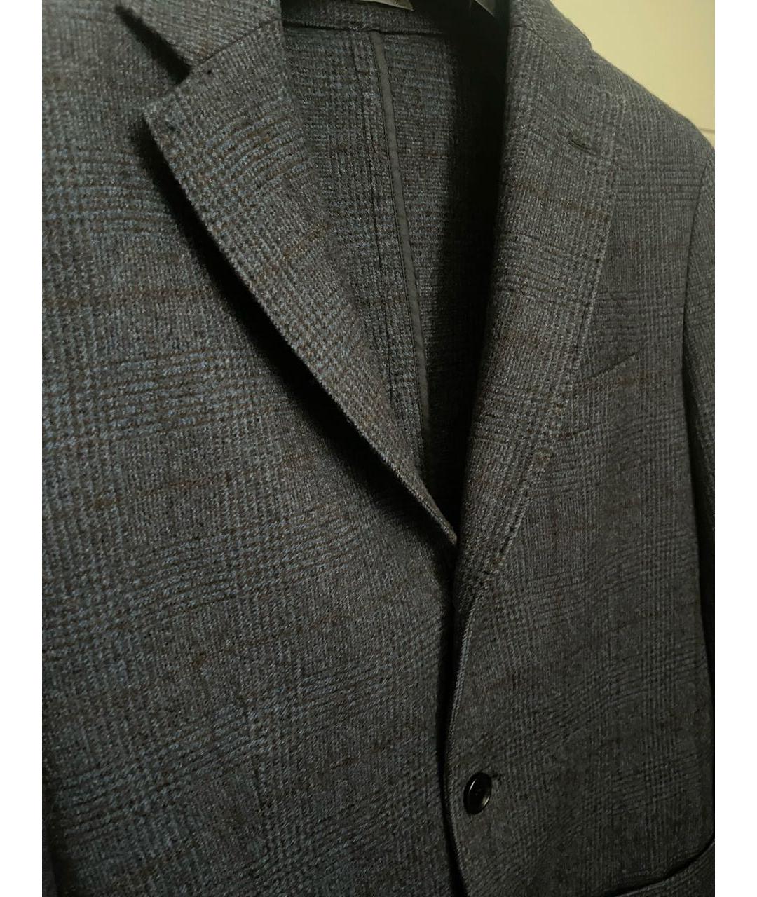 CANTARELLI Темно-синий твидовый пиджак, фото 4