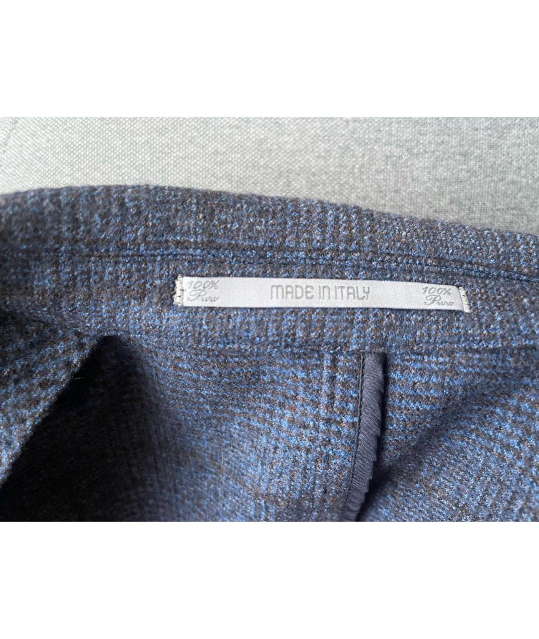 CANTARELLI Темно-синий твидовый пиджак, фото 5