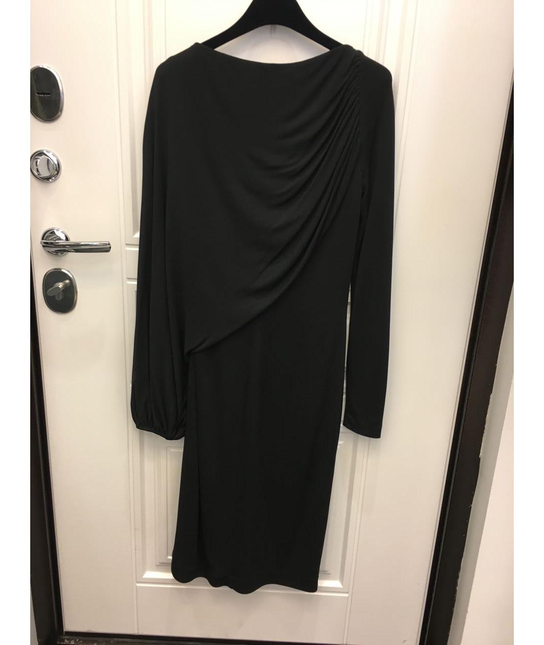 GIVENCHY Черное вискозное коктейльное платье, фото 2