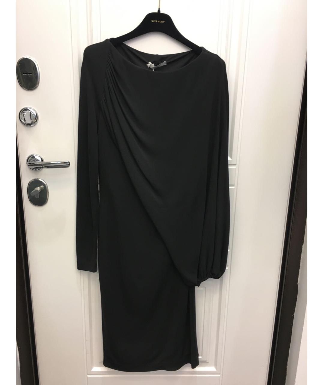 GIVENCHY Черное вискозное коктейльное платье, фото 5