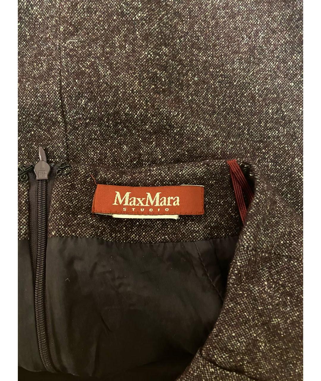 MAX MARA Шерстяная юбка мини, фото 4