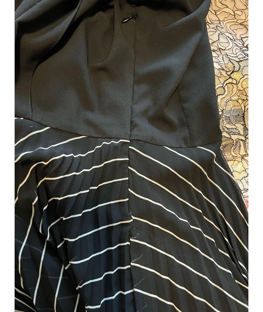 SANDRO Черное полиэстеровое повседневное платье, фото 7