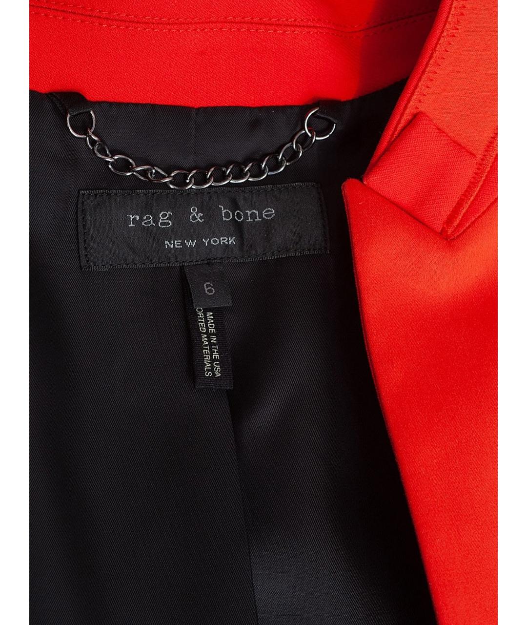RAG&BONE Красный жакет/пиджак, фото 3