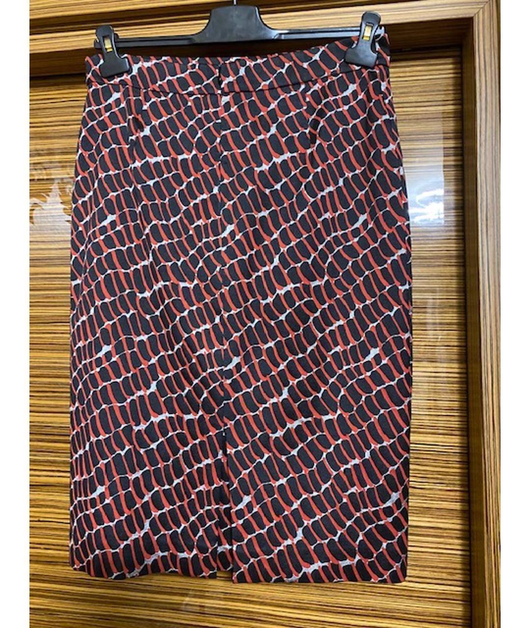 ESCADA Бордовая шелковая юбка миди, фото 2