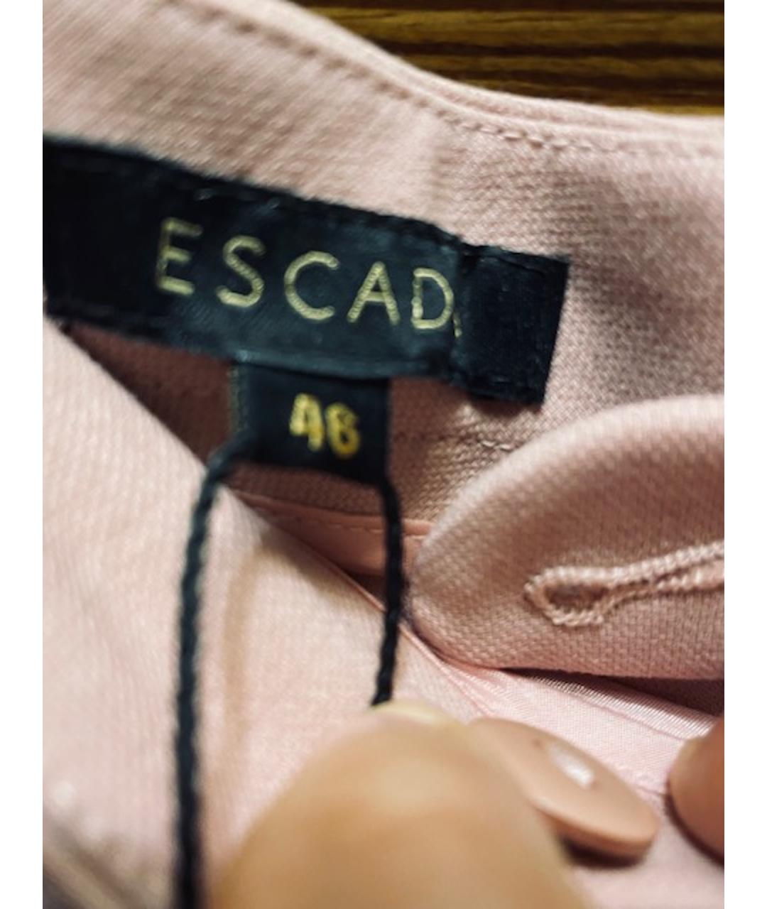 ESCADA Розовый шерстяной костюм с брюками, фото 5
