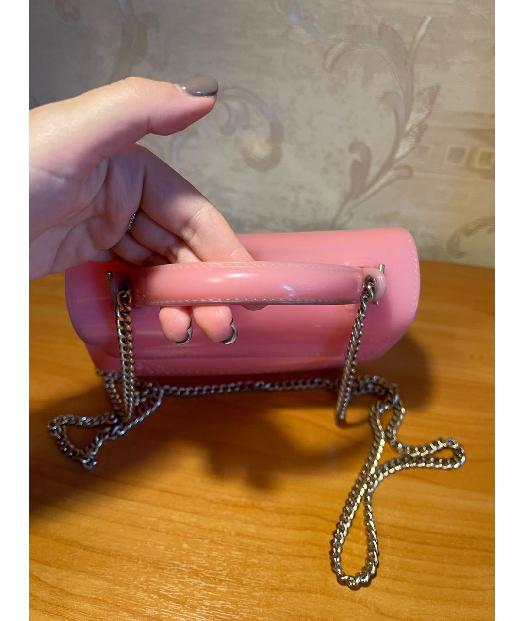 FURLA Розовая сумка через плечо, фото 3