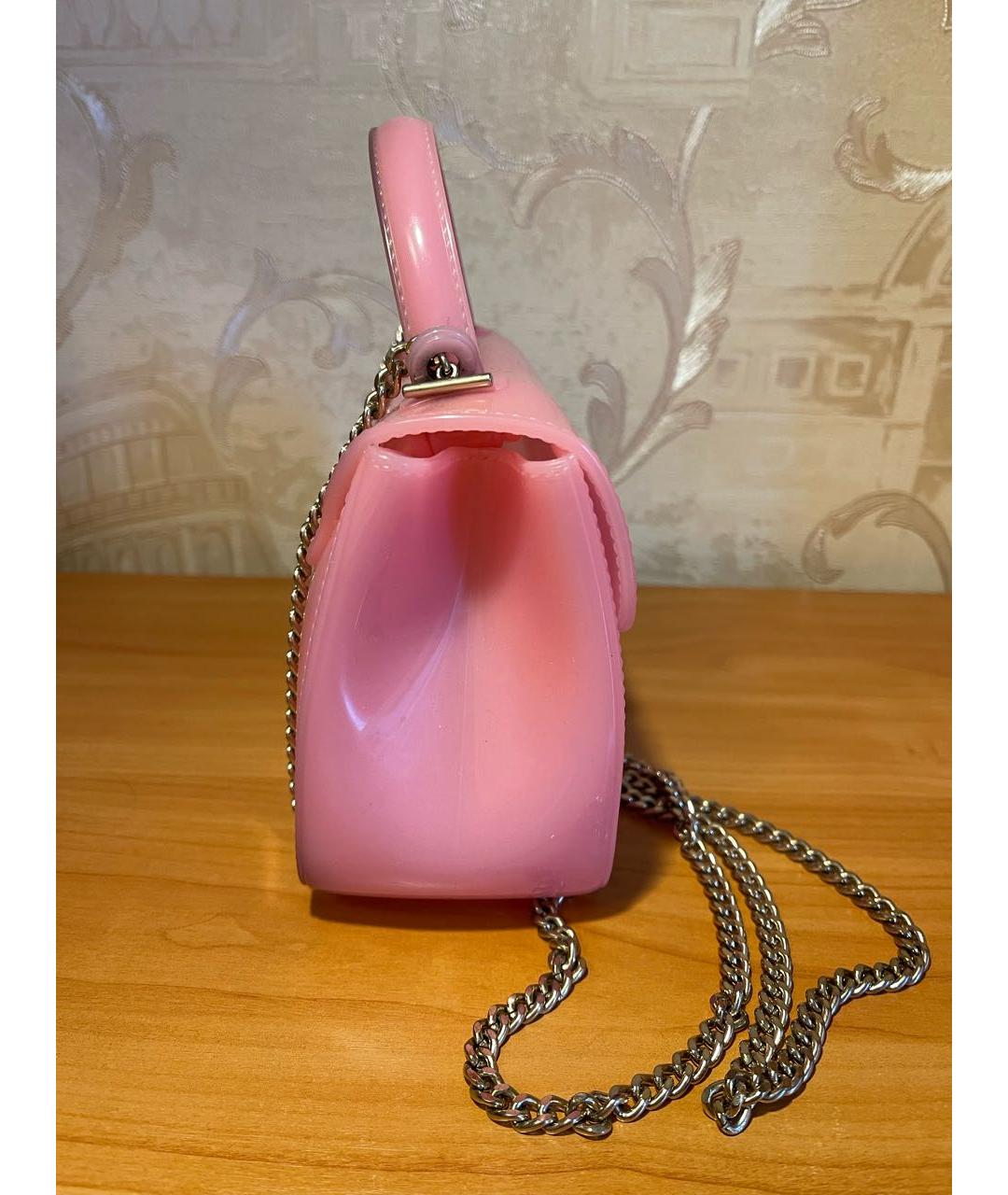 FURLA Розовая сумка через плечо, фото 5