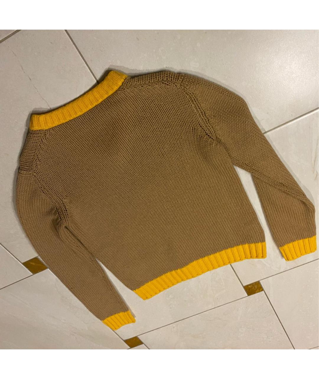 PRADA Бежевый кашемировый джемпер / свитер, фото 2
