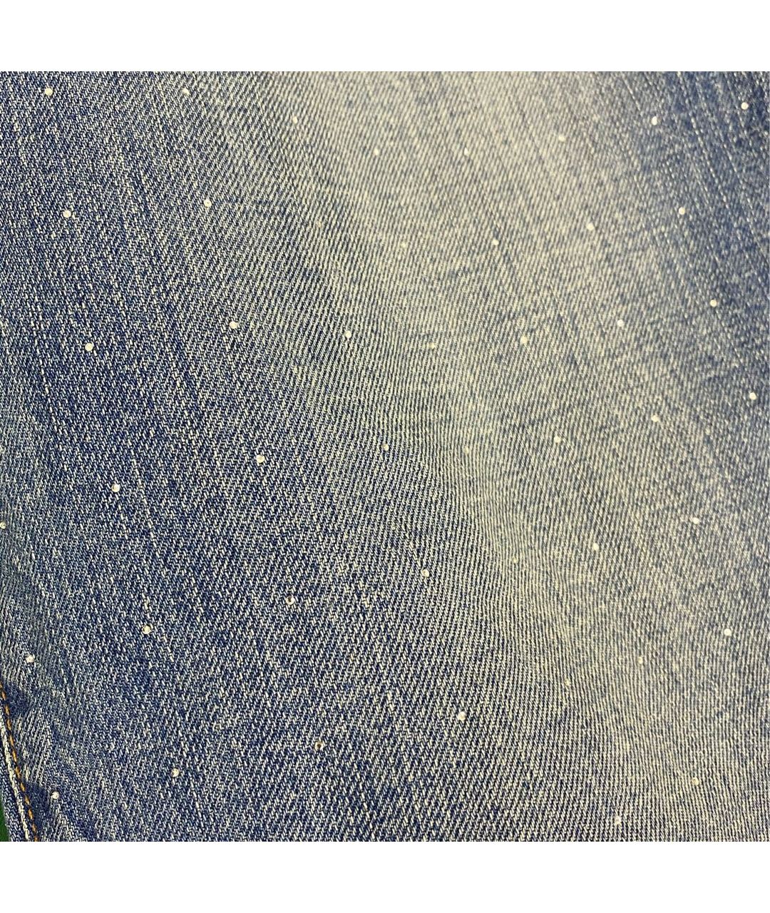 JBRAND Голубые хлопковые прямые джинсы, фото 3