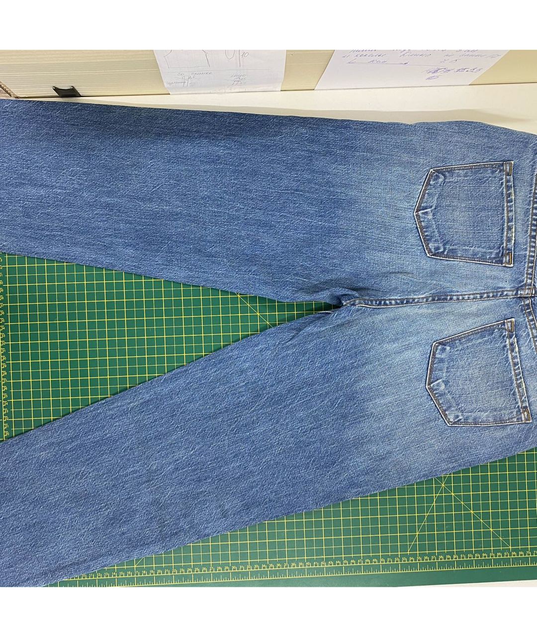 JBRAND Голубые хлопковые прямые джинсы, фото 5