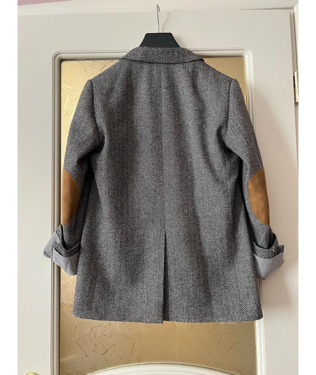 CELINE PRE-OWNED Серый шерстяной жакет/пиджак, фото 2