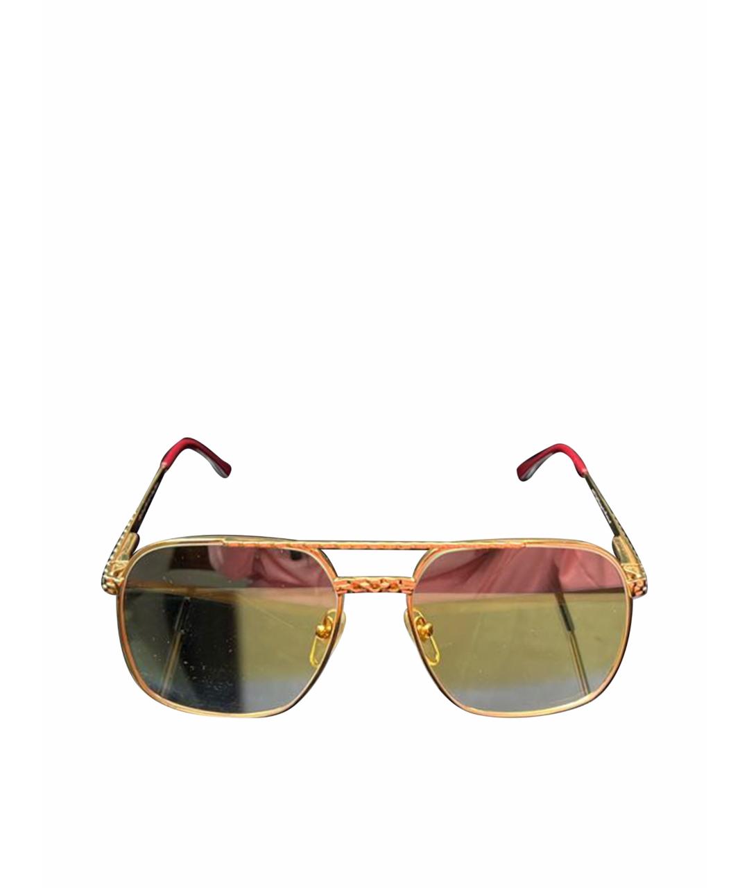 VINTAGE FRAMES Желтые металлические солнцезащитные очки, фото 1