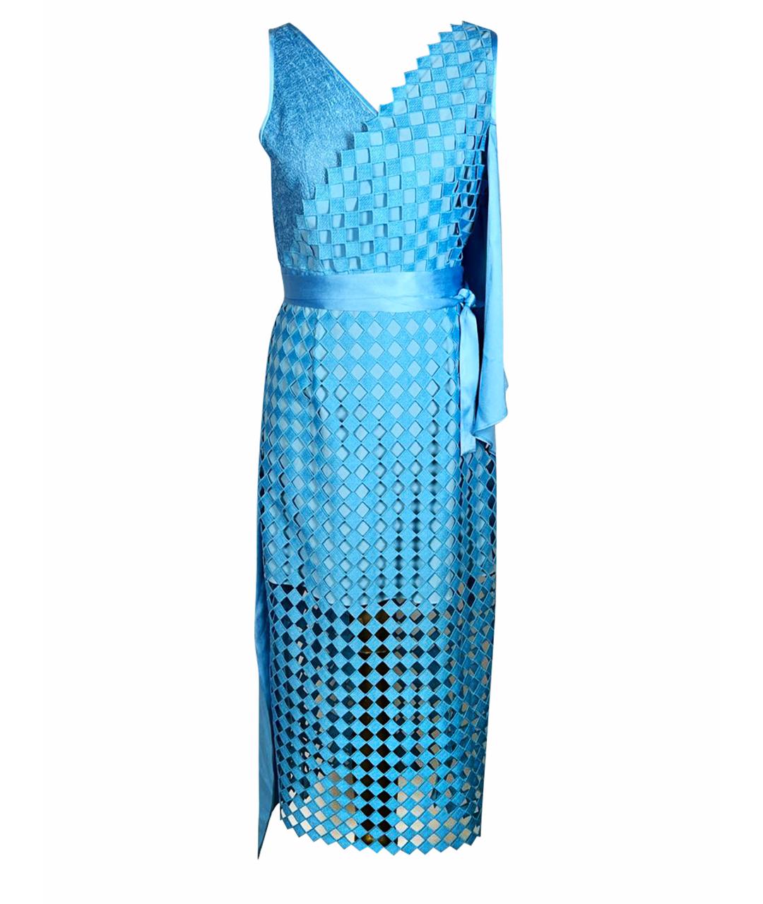 DIANE VON FURSTENBERG Голубое вечернее платье, фото 1