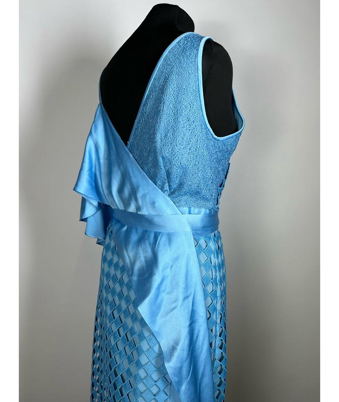 DIANE VON FURSTENBERG Голубое вечернее платье, фото 4