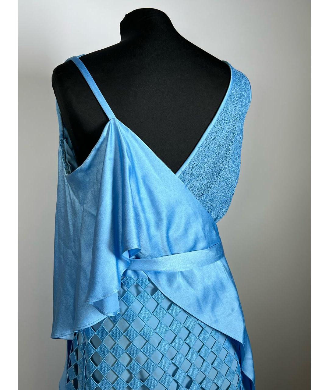 DIANE VON FURSTENBERG Голубое вечернее платье, фото 3