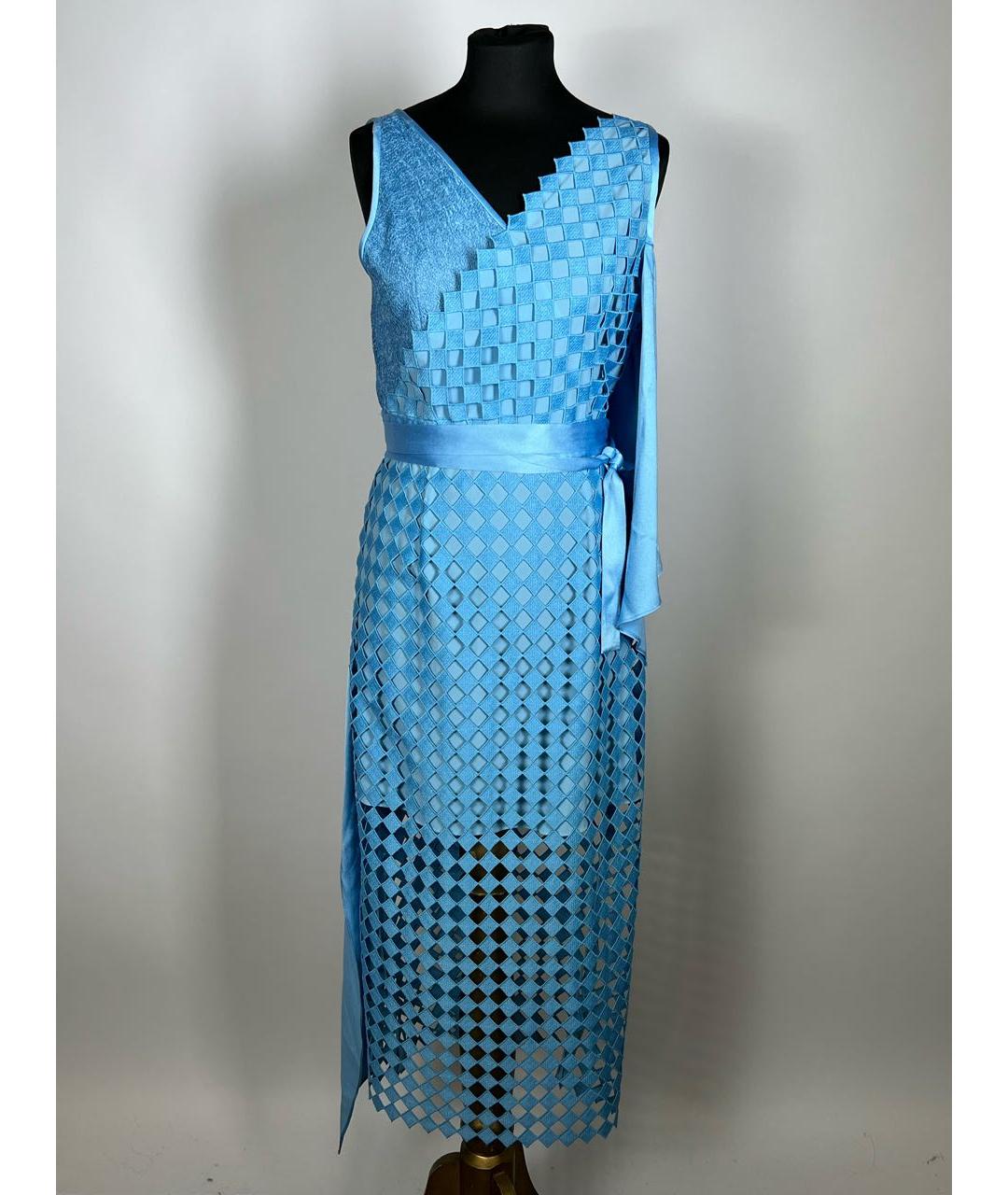 DIANE VON FURSTENBERG Голубое вечернее платье, фото 7