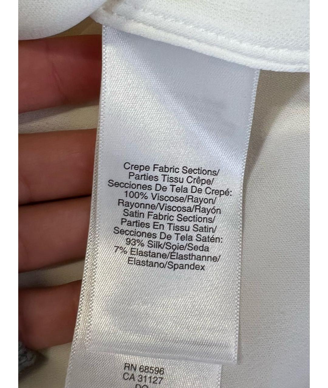 DKNY Бежевая вискозная блузы, фото 7