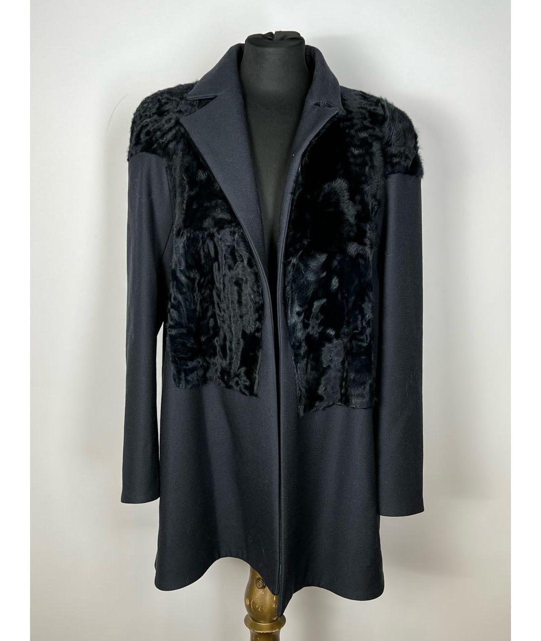 IRFE Черное шерстяное пальто, фото 8