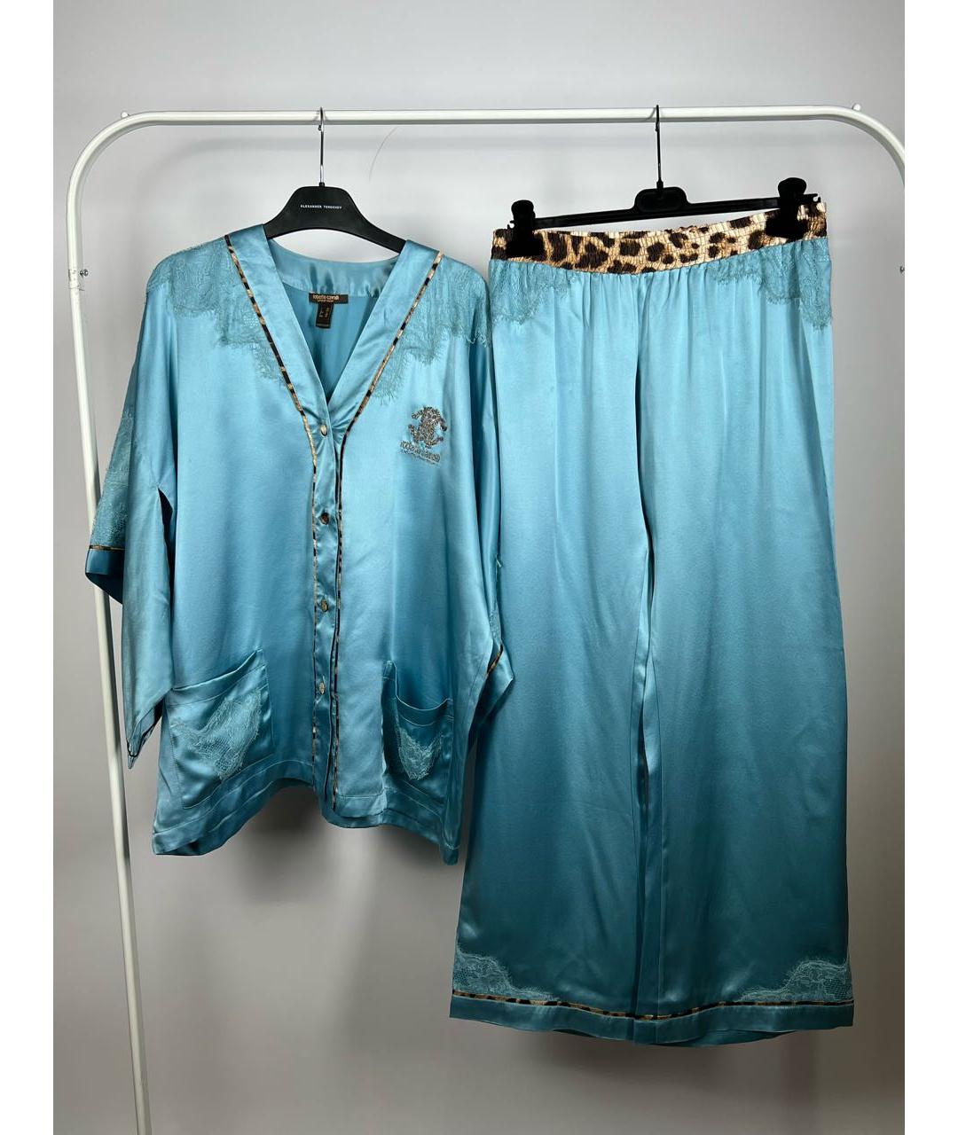 ROBERTO CAVALLI Голубая пижамы и сорочки, фото 9