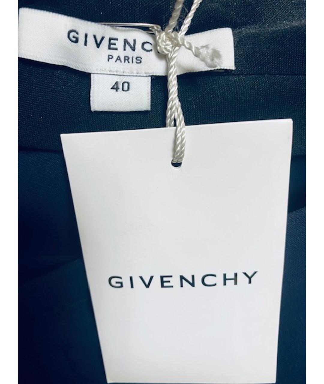 GIVENCHY Синие вискозные брюки узкие, фото 6