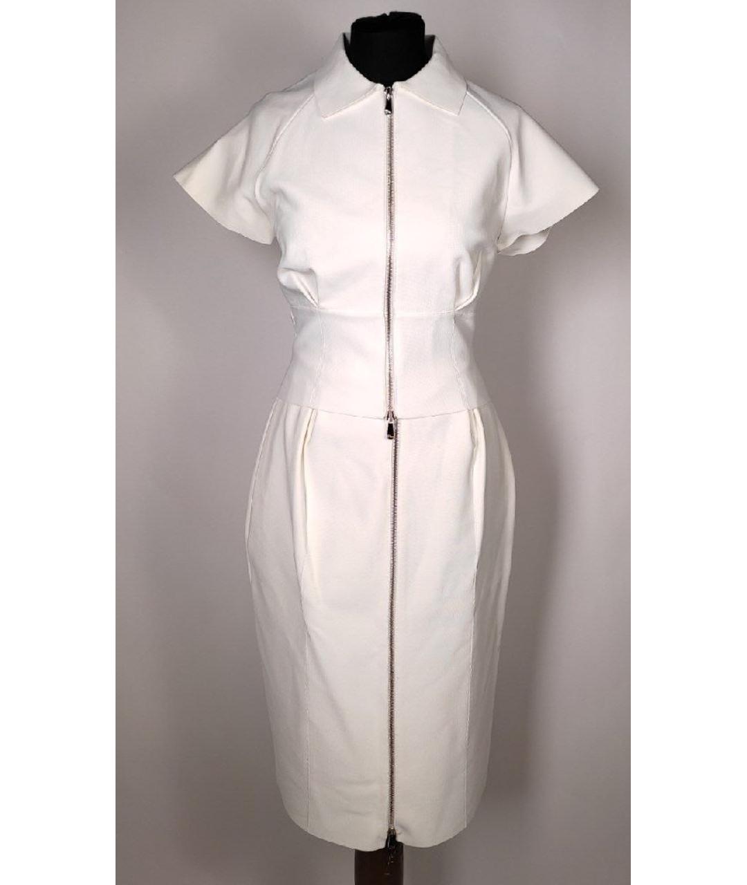 CHRISTIAN DIOR PRE-OWNED Белый вискозный костюм с юбками, фото 3