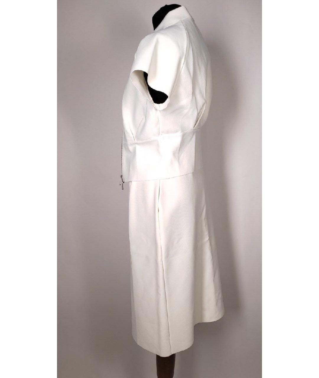 CHRISTIAN DIOR PRE-OWNED Белый вискозный костюм с юбками, фото 4