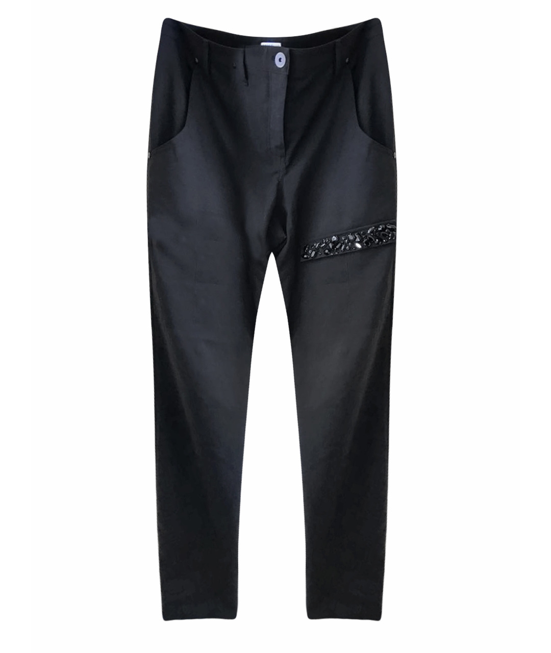 BRUNELLO CUCINELLI Черные шерстяные прямые брюки, фото 1